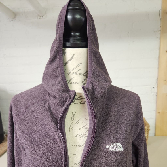 Northface Purple Fleece Zip Up XL - Picture 2 of 7